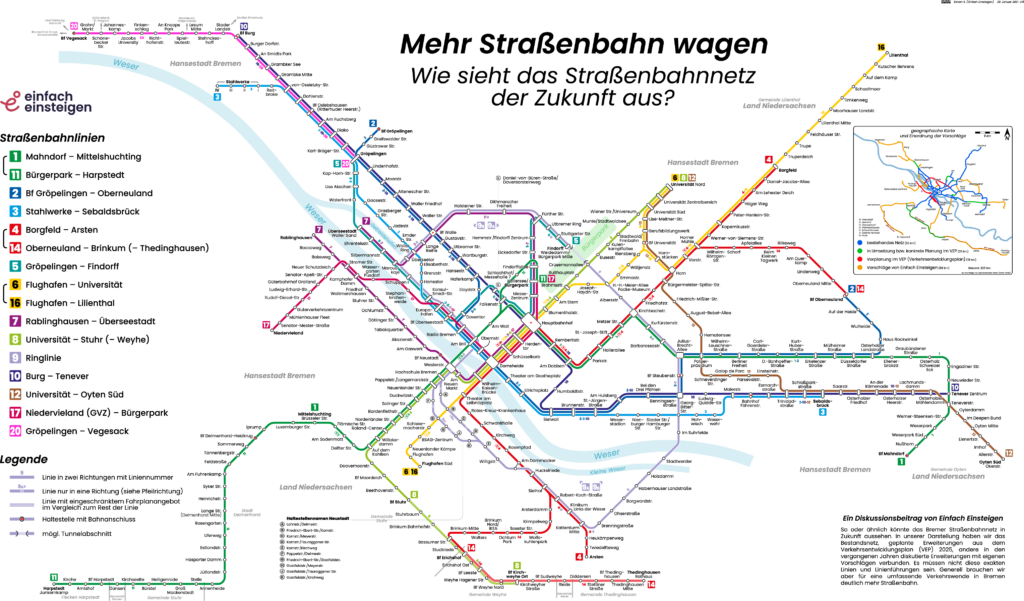 Mehr Straßenbahn wagen! Einfach Einsteigen